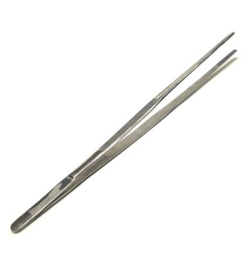 Long Tweezers Serrated Jaws Tips Stainless Steel