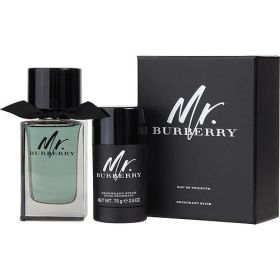 MR BURBERRY by Burberry EDT SPRAY 3.3 OZ & DEODORANT STICK 2.5 OZ (TRAVEL OFFER)