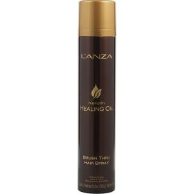 LANZA by Lanza KERATIN HEALING OIL BRUSH THRU HAIR SPRAY 10.6 OZ