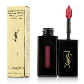 YVES SAINT LAURENT by Yves Saint Laurent Rouge Pur Couture Vernis A Levres Vinyl Cream Creamy Stain - # 412 Rose Mix --5.5ml/0.18oz