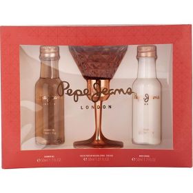 PEPE JEANS by Pepe Jeans London EAU DE PARFUM SPRAY 1 OZ & BODY LOTION 1.7 OZ & SHOWER GEL 1.7 OZ