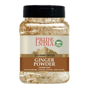 Pride of India – Ginger Fine Ground – Gourmet Spice – Blends Well – Good for Cooking/Baking/Tea & More – No Additives – Fresh Root Powder – Easy to St