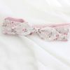 Cute Bowknot Headband White Pink Cherry Hairband Chiffon Linen Hair Ribbon Hair Accessories Hair Wrap