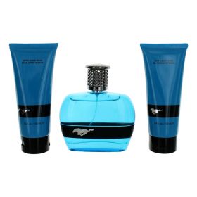 Mustang Blue by Mustang (Option: 3 Piece Gift Set for Men)